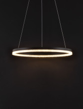Nova Luce ADRIA LED Pendelleuchte Schwarz 32W Warmweiss 150x60cm dimmbar 9530227
