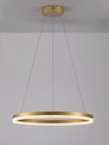 Nova Luce ADRIA LED Pendelleuchte Messing 32W Warmweiss 150x60cm dimmbar 9530228