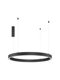 Nova Luce STING LED Pendelleuchte Schwarz 60W Warmweiss 200x100cm dimmbar 9558607