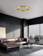 Nova Luce STING LED Deckenleuchte Bronze 50W Warmweiss 80x4x7,8cm dimmbar 9558650