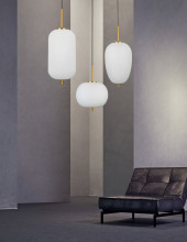 Nova Luce LATO Pendelleuchte E27 Gold 120x27cm dimmbar 9624063