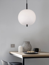 Nova Luce LATO Pendelleuchte E27 Schwarz 120x30cm dimmbar 9624071