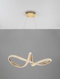 Nova Luce MEDORA LED Pendelleuchte Messing 42W Warmweiss 120x75,5cm dimmbar 9748157