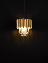Nova Luce MAGNOLIA Pendelleuchte E14 Gold 120x25cm dimmbar 9824071