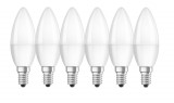 6er-Pack Osram LED Kerze Value Classic B 5.7W warmweiss E14 4052899326453 wie 40W