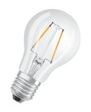 OSRAM Retrofit E27 LED Lampe 2,5W A25 Filament klar warmweiss wie 25W