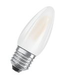 OSRAM Retrofit E27 LED Kerze 5W B40 Dimmbar Filament matt warmweiss wie 40W