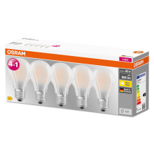 Osram 5er-Pack E27 LED Lampe Filament 6W 806Lm warmweiss wie 60W Glühlampe 4058075673342
