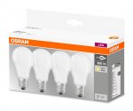 Osram 4er-Pack E27 LED Lampe Base 9W 806Lm Warmweiss