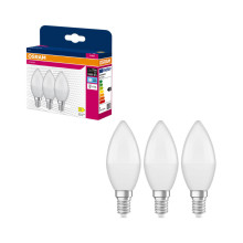 3er-Pack OSRAM LED Kerze E14 Value Classic B matt B75 7W 1055lm Neutralweiss 4000K wie 75W 4099854545047