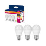 3er-Pack OSRAM LED Lampe E27 Value Classic P matt P75 7W 1055lm Warmweiss 2700K wie 75W 4099854547294
