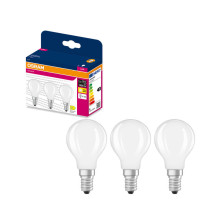3er-Pack OSRAM LED Lampe E14 Classic Filament matt P75 7.5W 1055lm Warmweiss 2700K wie 75W 4099854560903