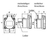 CEE Schutzkontakt Anbausteckdose schwarz 16A 250V IP54 PCE 105-0s