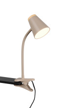 Reality R25831143 Pongo LED Klemmleuchte 4,5W Warm Beige warmweiss