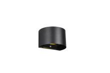 Reality Talent LED Wandleuchte  2x0,5W 16cm Schwarz Matt warmweiss