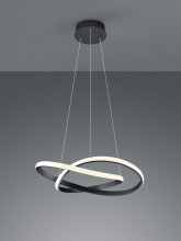Reality Course LED Pendelleuchte  27W ⌀60cm dimmbar Schwarz Matt warmweiss
