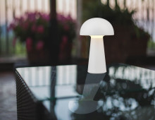 Reality Lennon LED Tischleuchte  2W ⌀13,6cm Weiß IP44 warmweiss