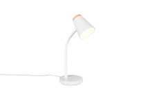 Reality R55831101 Pongo LED Tischleuchte 4,5W Weiß warmweiss