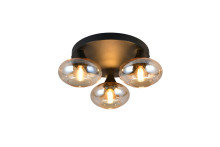 Reality R66643013 Divina E14 Deckenleuchte 3-fach ⌀39cm Amberfarbig