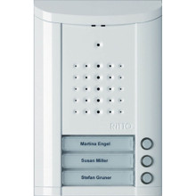 Ritto 1840370 Entravox Türstation Audio, 3 WE, Audio, weiß lackiert