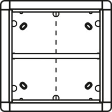 Ritto 1883570 Aufputzrahmen 4 Modulplätze quadratisch, weiß