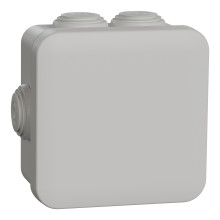 Schneider Electric ENN05004 Mureva BOX, Abzweigdose, 7 Tüllen Ø20, 80x80x45mm