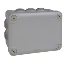 Schneider Electric ENN05007 Mureva BOX, Abzweigdose, 10 Tüllen Ø25, 150x105x80mm