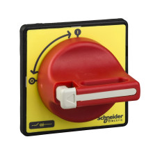 Schneider Electric KCD1PZ Front-Drehgriff KCD, für VN-12, VN-20, V02-V2, roter Griff