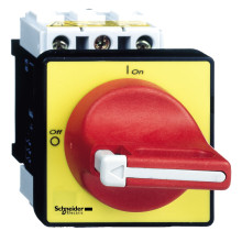 Schneider Electric VCF2 Not-Aus/Hauptschalter, 4-Loch bef., 3p, 690V, 40A, Griff rot abschließbar
