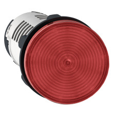 Schneider Electric XB7EV04BP Leuchtmelder, Harmony XB7, Monoblock, Kunststoff, Ø22mm, rot, integrierte LED, 24V ACDC, Schraubklemme