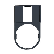 Schneider Electric ZBZ33 Schildträger 30 x50mm o. Schild, für Ø 22 Geräte mit rundem Frontelement