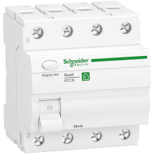 Schneider R9R22440 Fehlerstrom-Schutzschalter Resi9 4-polig 40A 30mA