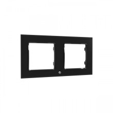 Shelly Wall Frame 2 - 2-fach Rahmen für Wandschalter, Schwarz