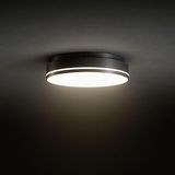 SIGOR LED Aufbauleuchte Split 270mm schwarz Deckenleuchte 18/24W 3000/4000K IP54 110° 2000/2500lm