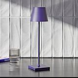 SIGOR Akku-Tischleuchte Nuindie 38cm pflaumenblau 2,2W FlexMood 2200K/2700K IP54 Ra85 dimmbar