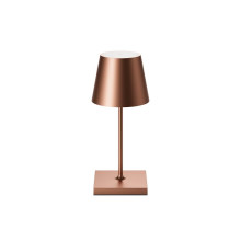 SIGOR Akku-Tischleuchte Nuindie USB-C mini 25cm bronzefarben 2,2W FlexMood 2200K/2700K IP54 dimmbar
