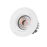 SIGOR LED Einbauleuchte ARGENT 80mm weiss Downlight 2700K 64x47mm Warmweiss