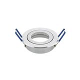 SIGOR Einbaustrahler RING 83mm alu gebürstet Downlight schwenkbar