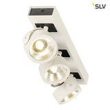 SLV 1000132 KALU LED 3 Wand- und Deckenleuchte weiss schwarz 3000K 60°
