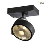 SLV 1000702 KALU 1 QPAR111 Wand- und Deckenleuchte schwarz max. 75W