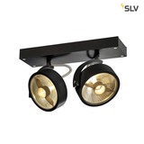 SLV 1000703 KALU 2 QPAR111 Wand- und Deckenleuchte schwarz max. 75W