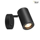 SLV 1000729 ENOLA_B Wandleuchte QPAR51 mit Schalter schwarz max. 50W