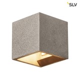 SLV 1000911 SOLID CUBE Wandleuchte QT14 schwarzer Sandstein max. 25W
