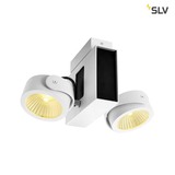 SLV 1001432 TEC KALU CW LED Indoor Wand- und Deckenaufbauleuchte double weiß schwarz 24° 3000K