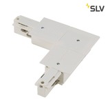SLV 1001537 EUTRAC L-Verbinder für 3-Phasen Einbauschiene verkehrsweiss Erde innen
