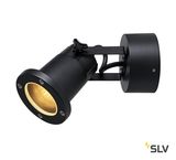 SLV 1002867 NAUTILUS WL QPAR51 Outdoor Wandaufbauleuchte schwarz