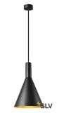 SLV 1002950 PHELIA 280 E27 Pendelleuchte schwarz/gold