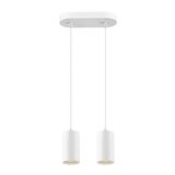 SLV 1006434 ASTO TUBE, Pendelleuchte, GU10, Pendellänge 250cm 2-fach weiß