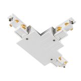 SLV 1006528 T-Verbinder, für S-TRACK 3-Phasen-Einbauschiene, Erde innen links, weiß, DALI