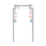 SLV 1006550 1m Aufbauschiene tief, 48V TRACK, weiß, DALI